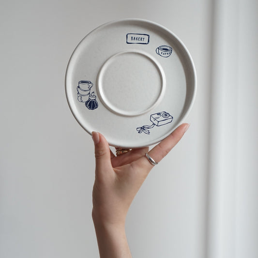 saucer 001 "Bakery" – stoneware - LAET STUDIO